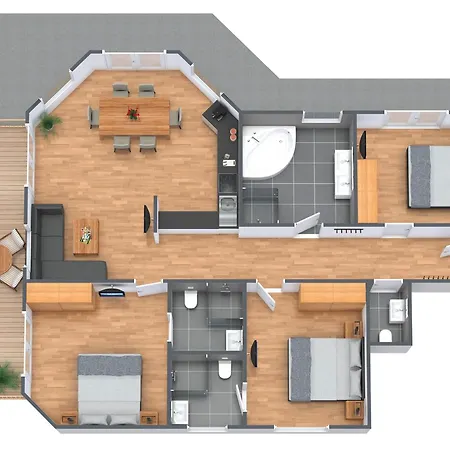 Appartement Alpendiamond In&bike Out 200, 400&penthouse 600 *